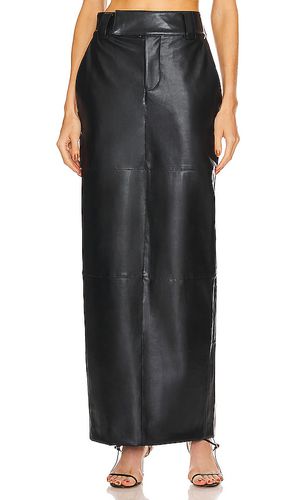 Waterbased Faux Leather Midi Skirt in . Size M, S, XL, XS, XXS - Helsa - Modalova