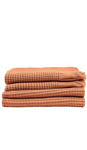 Toalla tipo gofre ella waffle towel en en color burnt orange talla all en - Burnt Orange. Talla all - House No. 23 - Modalova
