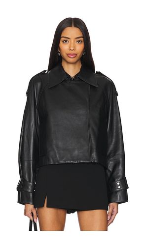 Lilith Ann Leather Cropped Jacket in . Taglia 34, 36, 38, 40, 42 - Ivy Oak - Modalova