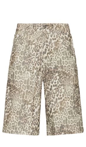 Leopard jorts en color talla 32 en - Brown. Talla 32 (también en 34) - Jaded London - Modalova