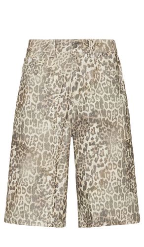 Leopard jorts en color talla 32 en - Brown. Talla 32 (también en 36) - Jaded London - Modalova