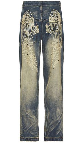 Wing Print Studded Lowrise Colossus Jeans in . Size 36 - Jaded London - Modalova