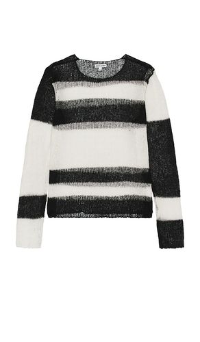 Color bloke stripe open knit sweater en color blanco talla L en - White. Talla L (también en M, S, XL) - Jaded London - Modalova