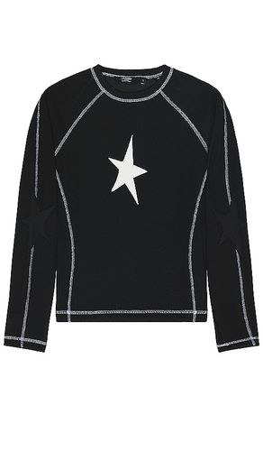 Star Applique Rib Long Sleeve Tee in . Size M, S, XL - Jaded London - Modalova