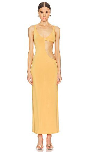 Vestido midi neri en color amarillo talla L en - Yellow. Talla L (también en M, S, XS) - JADE SWIM - Modalova