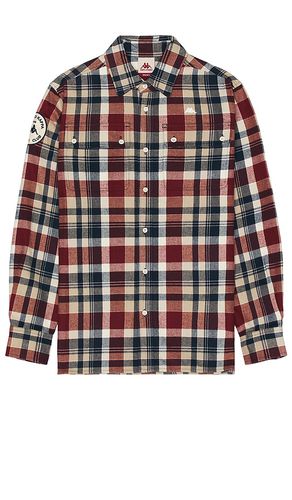 X robe giovani terracotte flannel shirt in color brown size M in & - Brown. Size M (also in S) - Kappa - Modalova