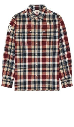 X Robe Giovani Terracotte Flannel Shirt in . Size S - Kappa - Modalova