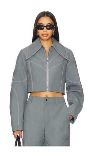 Specialty Denim Paneled Jacket in . Size 0. Also in 2, 4 - Kate Barton - Modalova