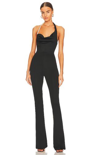 Kate pearl trim jumpsuit en color talla L en - Black. Talla L (también en M, S) - Khanums - Modalova