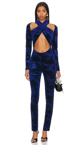 Wrap jumpsuit en color royal talla M en - Royal. Talla M (también en S) - Kim Shui - Modalova