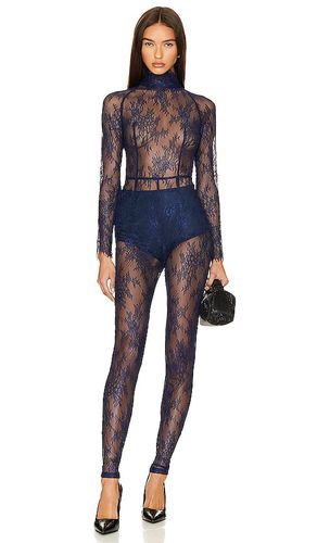 Lace jumpsuit en color azul talla S en - Blue. Talla S (también en XS) - Kim Shui - Modalova