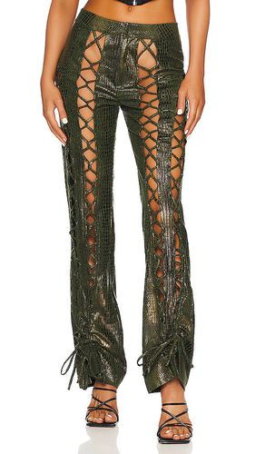 Lace Up Croc Pant in . Taglia S, XS - Kim Shui - Modalova