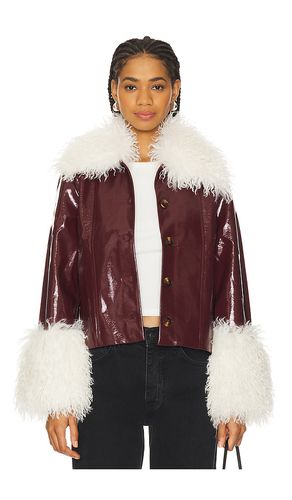 Bonnie Faux Fur Vinyl Jacket in . Size M, S, XS - Kitri - Modalova