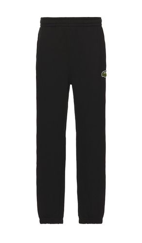 Pantalón deportivo relaxed fit en color talla M en - Black. Talla M (también en XL/1X) - Lacoste - Modalova