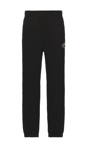 Pantalón deportivo relaxed fit en color talla S en - Black. Talla S (también en XL/1X) - Lacoste - Modalova