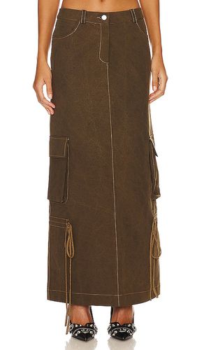 Falda larga estilo cargo en color marrón talla L en - Brown. Talla L (también en M, S) - LADO BOKUCHAVA - Modalova