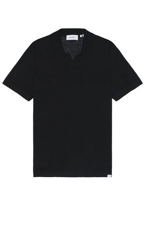 Emmanuel knit polo en color talla L en - Black. Talla L (también en M, S, XL/1X) - Les Deux - Modalova