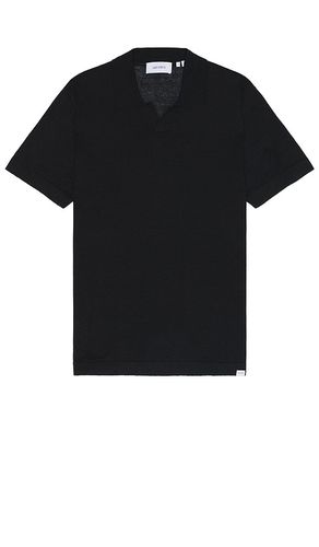 Emmanuel knit polo en color talla L en - Black. Talla L (también en S, XL/1X) - Les Deux - Modalova