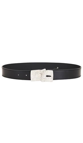 Cinturón denim fragment leather en color negro talla L en - Black. Talla L (también en M, S) - LEJE - Modalova