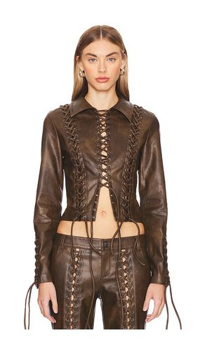 Amantilla Faux Leather Jacket in . Size M, S, XS - LOBA - Modalova