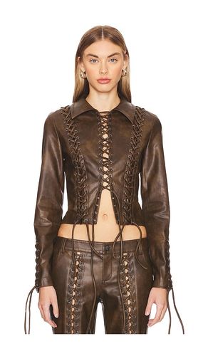 Amantilla Faux Leather Jacket in . Size S, XS - LOBA - Modalova