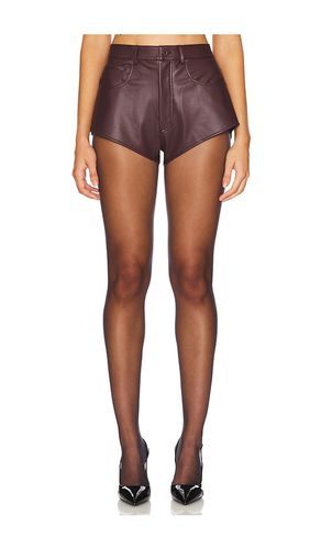 Stretch Faux Leather Mini Short in . Size 4, 6, 8 - Lapointe - Modalova