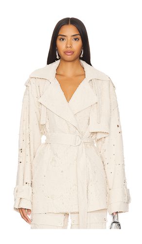 Denim Trench Short Jacket in . Taglia M, S - Lapointe - Modalova