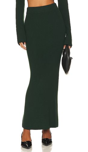 Falda larga ajustada de lana merino en color verde oscuro talla L en - Dark Green. Talla L (también en M) - Lapointe - Modalova