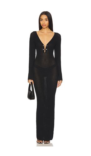 Crochet Maxi With Signature Pearl Details Dress in . Size S, XL, XS - La Porte - Modalova