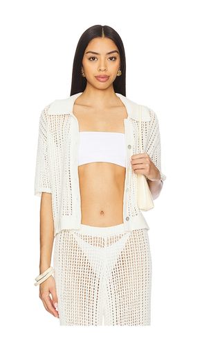Ophelia Windowpane Knit Top in . Size M, XL - La Porte - Modalova