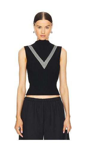 Cuello alto sin mangas ace en color talla L en - Black. Talla L (también en M, XL) - Malbon Golf - Modalova