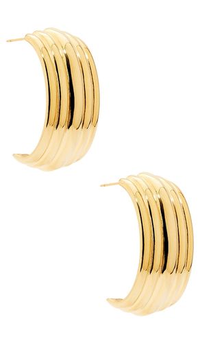 Large waterfall earring in color metallic gold size all - MEGA - Modalova