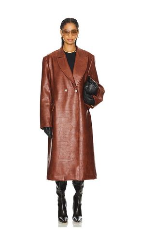 Faux Leather Oversized Jacket in . Size M. Also in S - Milkwhite - Modalova