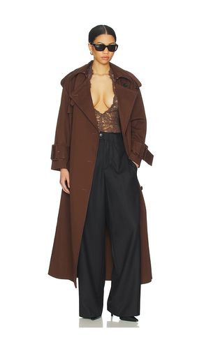 Hooded Scarf Trench Coat in . Size S. Also in M, L - Mimchik - Modalova