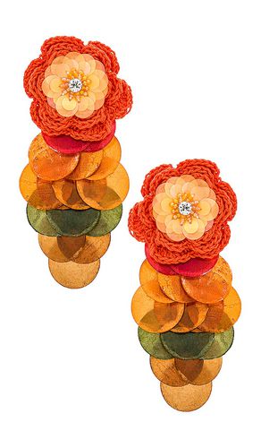 Maiyo Flower Earrings in Orange - Maiyo - Modalova