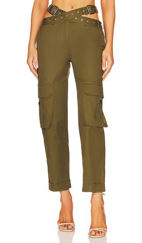 Pantalones criss cross waistband en color militar talla 0 en - Army. Talla 0 (también en 6, 8) - Monse - Modalova