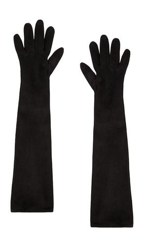 Guantes largos de terciopelo en color talla 6.5 en - Black. Talla 6.5 (también en 7, 7.5, 8) - MANOKHI - Modalova