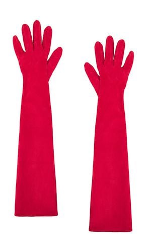 Guantes largos de gamuza en color talla 6.5 en - Red. Talla 6.5 (también en 7, 7.5, 8) - MANOKHI - Modalova