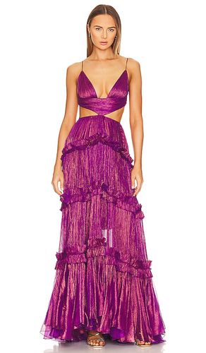 Vestido largo elaine en color morado talla 36/4 en - Purple. Talla 36/4 (también en 38/6) - Maria Lucia Hohan - Modalova
