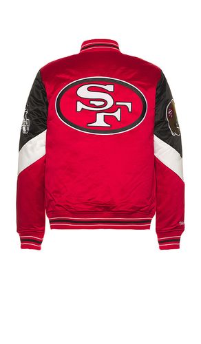 NFL 49Ers Throw It Back Heavyweight Satin Jacket in . Size S. Also in L - Mitchell & Ness - Modalova