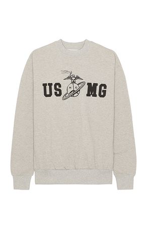 USMG Mock Crewneck in . Taglia M - Mister Green - Modalova