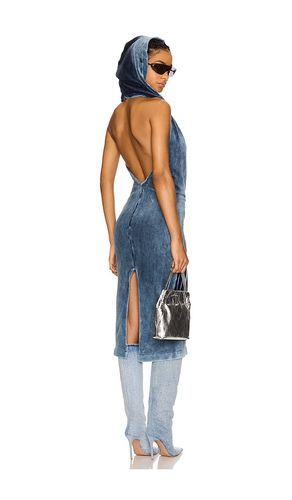 Open Back Cowl Neck Hoodie Dress in . Size S, XS - Masha Popova - Modalova