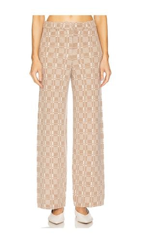 Luxe Plaid Jacquard Wide Leg Trouser in . Size M, S - NAADAM - Modalova