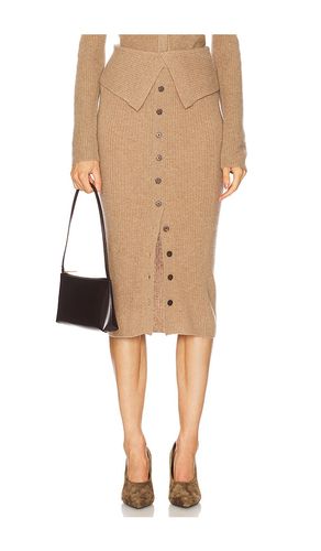 Ribbed Asymmetrical Skirt in . Taglia S - NAADAM - Modalova