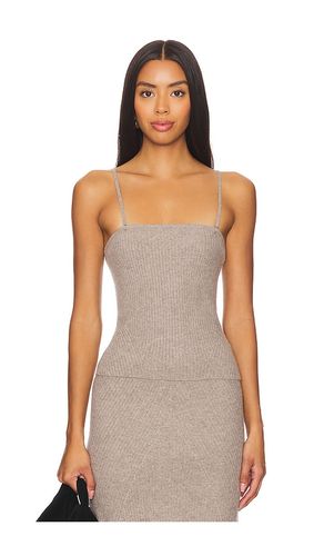 Wool cashmere ribbed convertible cami en color beige talla L en - Beige. Talla L (también en M) - NAADAM - Modalova