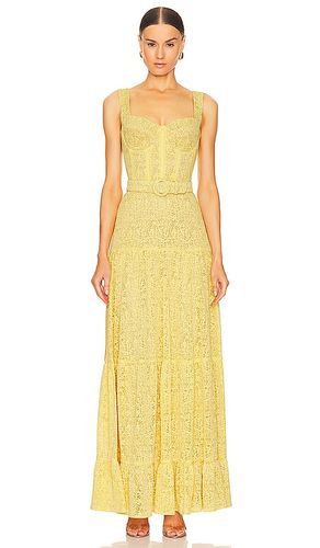 Maxivestido yellow lace en color talla 2/XS en - Yellow. Talla 2/XS (también en 6/SM) - Nadine Merabi - Modalova