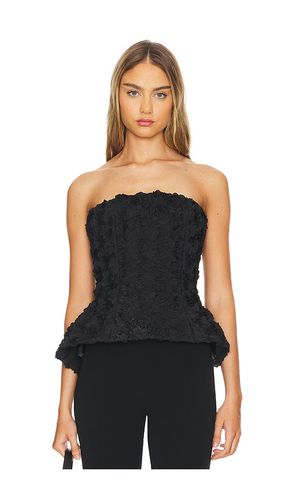 Top peplum petal en color talla 2/XS en - Black. Talla 2/XS (también en 4/S, 6/SM, 8/M) - Nadine Merabi - Modalova