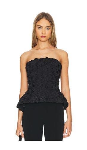 Top peplum petal en color talla 4/S en - Black. Talla 4/S (también en 6/SM, 8/M) - Nadine Merabi - Modalova