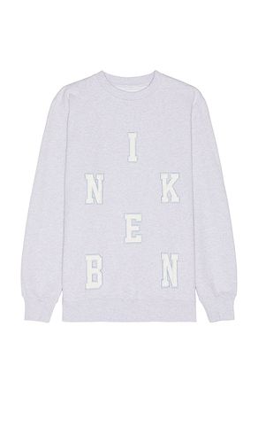 SWEATSHIRT MIT RUNDHALSAUSSCHNITT ABC in . Size M, S, XL/1X - Nikben - Modalova