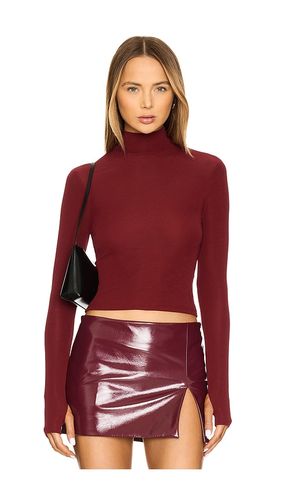 Top cuello vuelto imogen en color burgundy talla L en - Burgundy. Talla L (también en M, S, XL, XS) - Nakedvice - Modalova